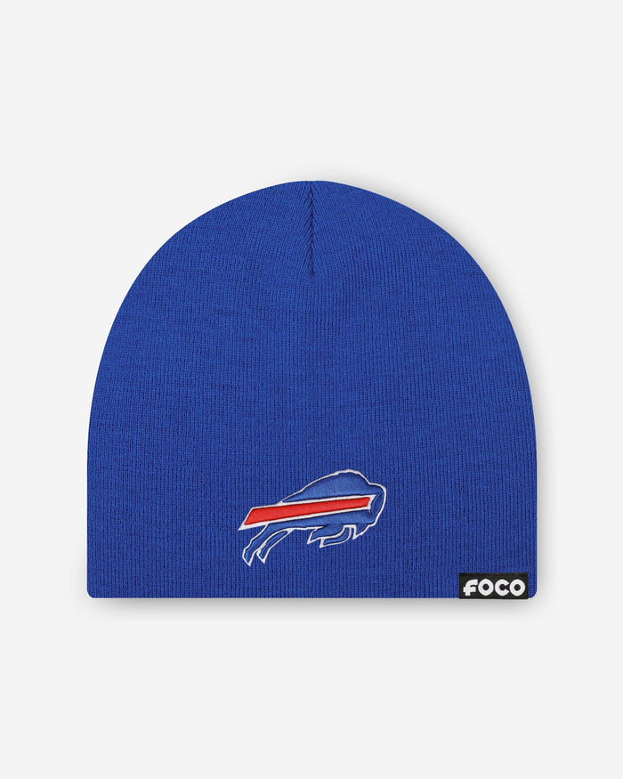 Buffalo Bills Basic Primary Logo Skull Beanie FOCO - FOCO.com