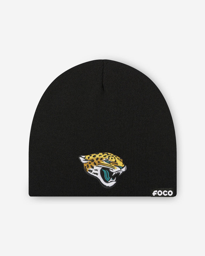 Jacksonville Jaguars Basic Primary Logo Skull Beanie FOCO - FOCO.com