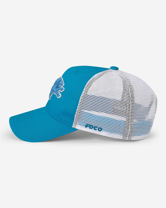 Detroit Lions Primary Logo Trucker RF Cap FOCO - FOCO.com