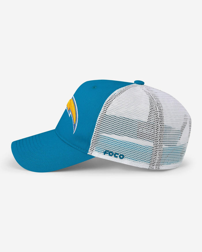 Los Angeles Chargers Primary Logo Trucker RF Cap FOCO - FOCO.com