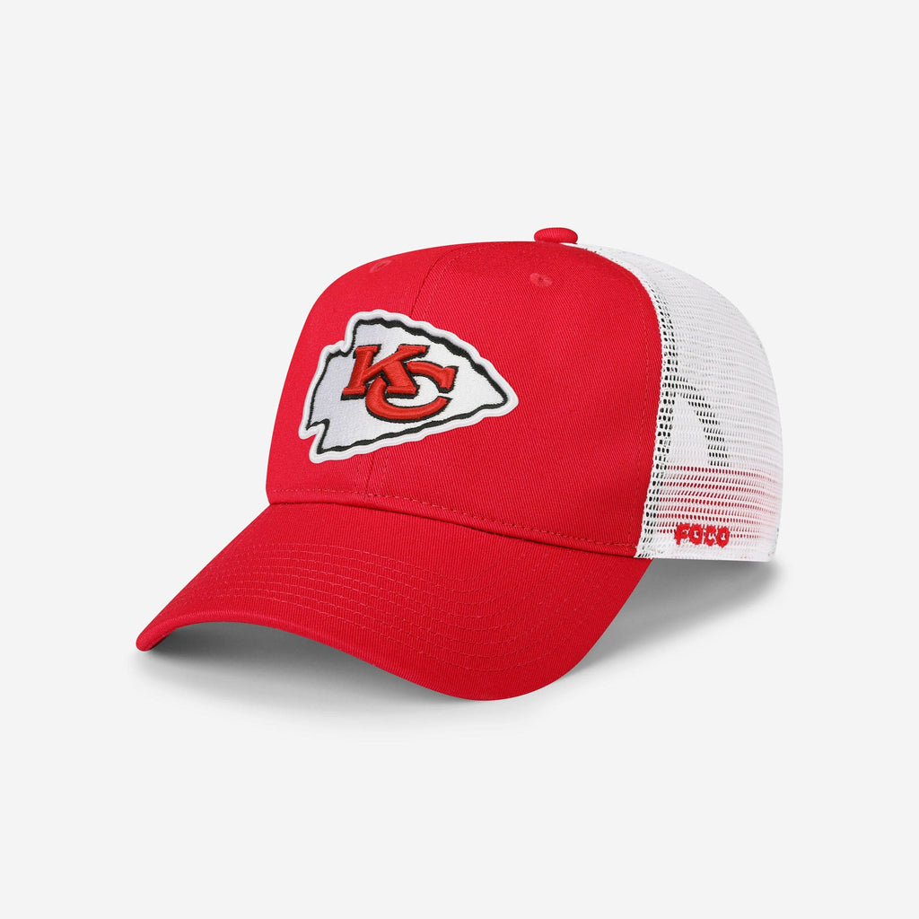 Kansas City Chiefs Primary Logo Trucker RF Cap FOCO - FOCO.com