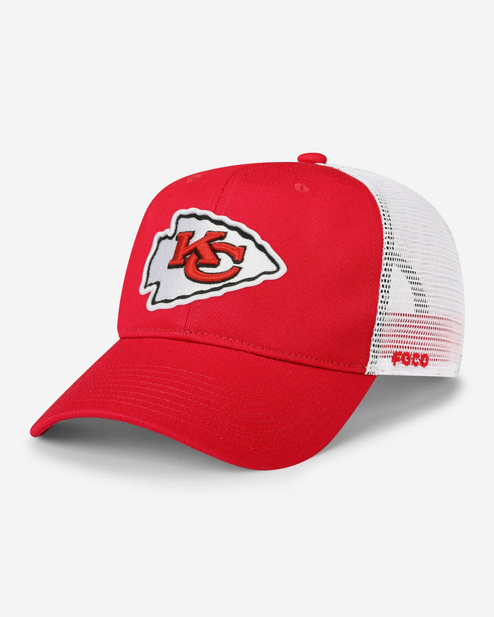 Kansas City Chiefs Primary Logo Trucker RF Cap FOCO - FOCO.com