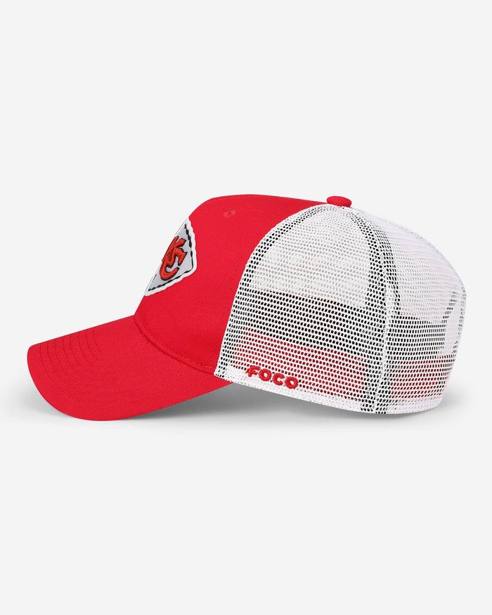 Kansas City Chiefs Primary Logo Trucker RF Cap FOCO - FOCO.com