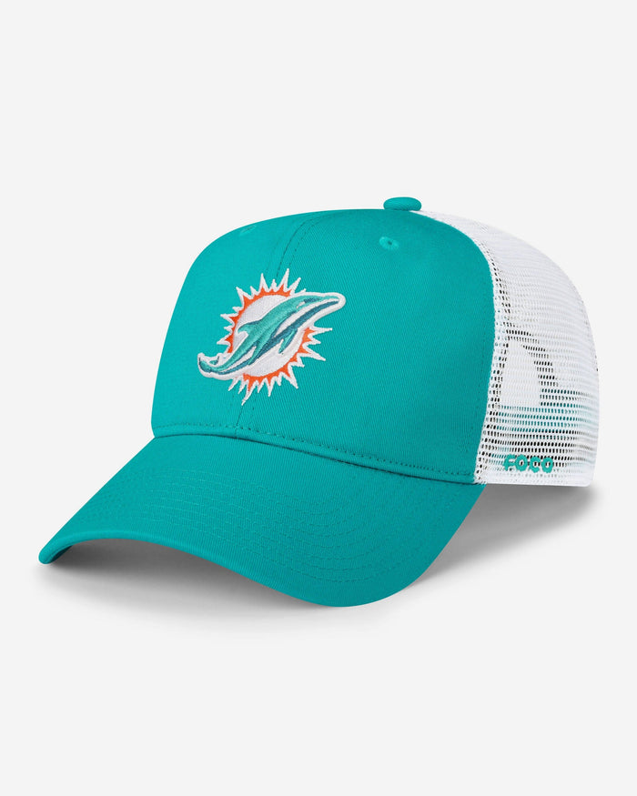 Miami Dolphins Primary Logo Trucker RF Cap FOCO - FOCO.com