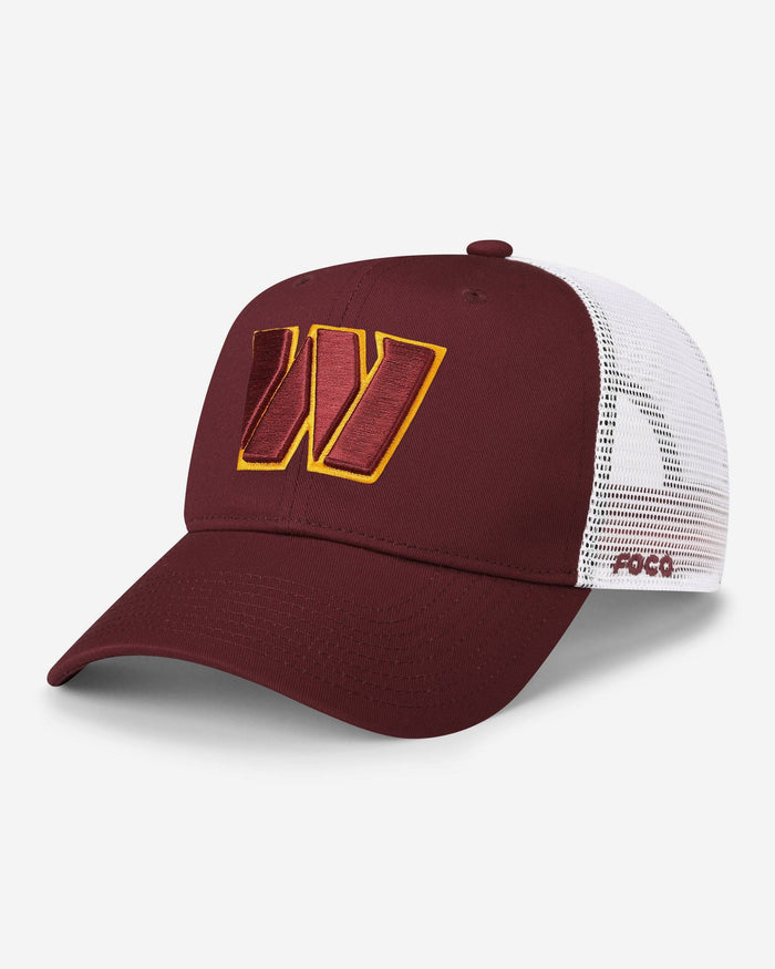 Washington Commanders Primary Logo Trucker RF Cap FOCO - FOCO.com