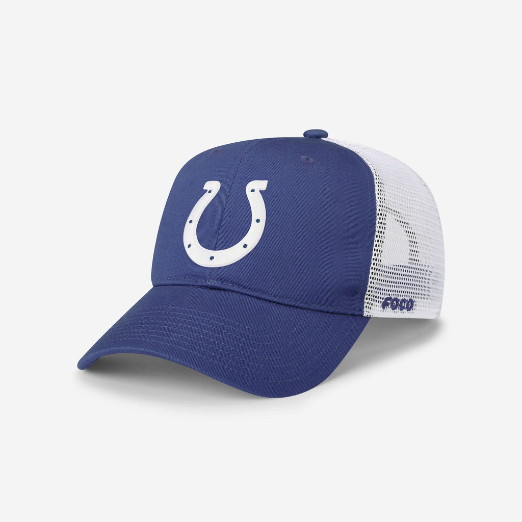 Indianapolis Colts Primary Logo Trucker RF Cap FOCO - FOCO.com