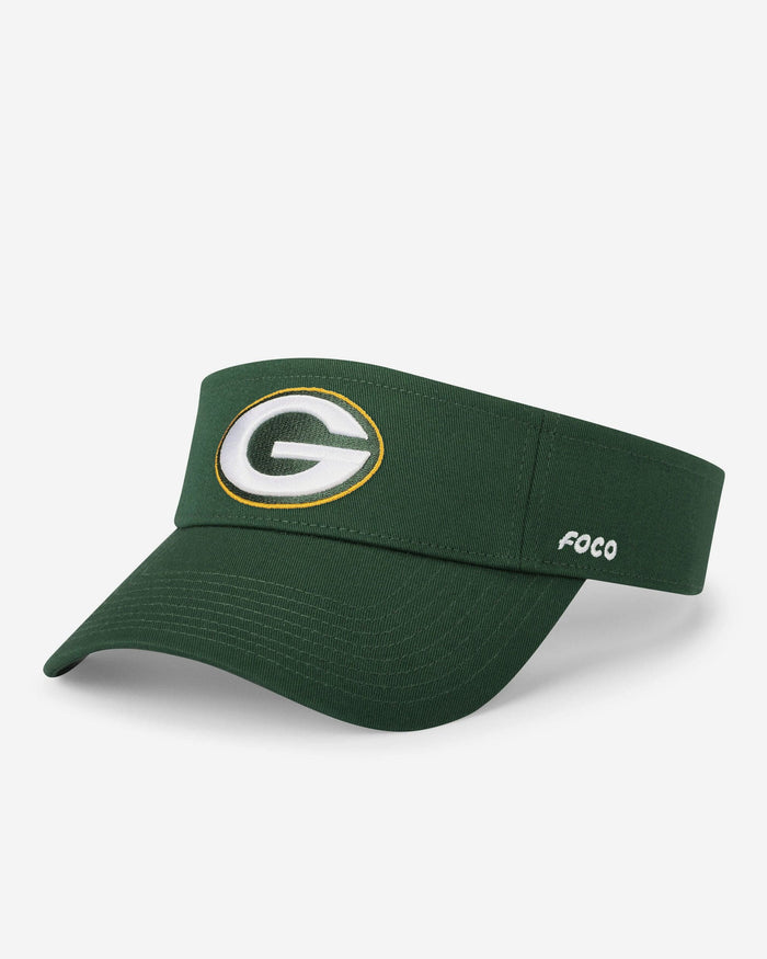 Green Bay Packers Primary Logo Visor FOCO - FOCO.com