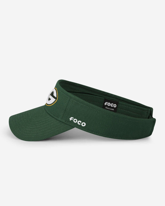 Green Bay Packers Primary Logo Visor FOCO - FOCO.com