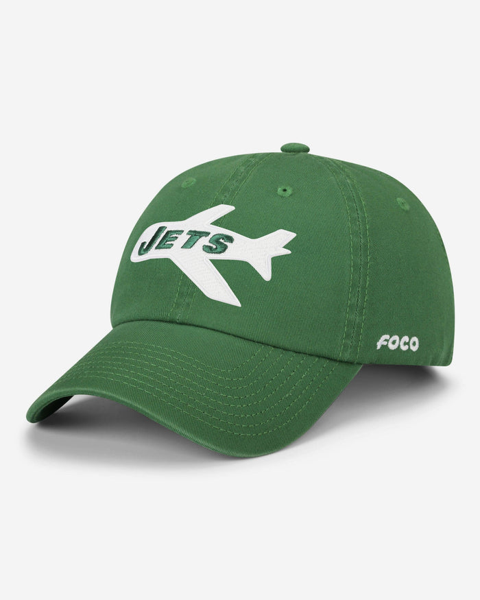 New York Jets Retro Logo Casual Cap FOCO - FOCO.com