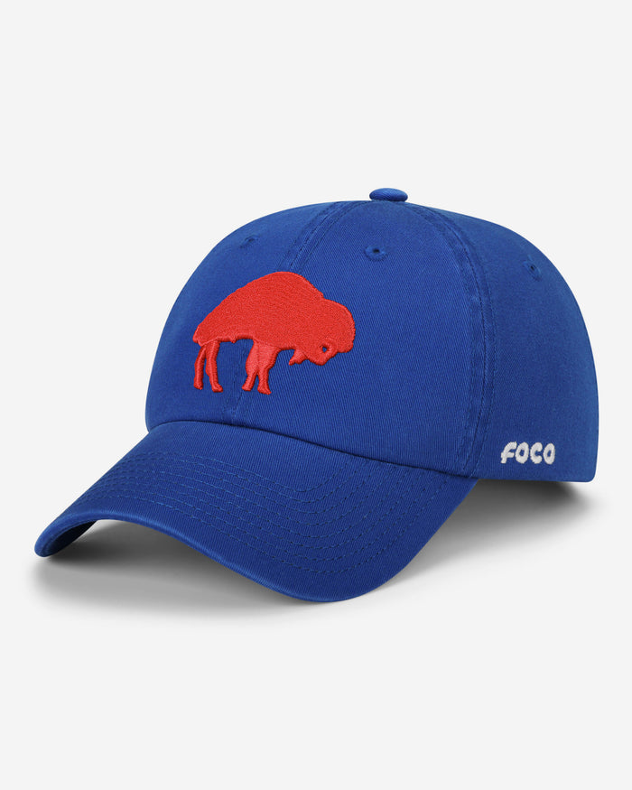 Buffalo Bills Retro Logo Casual Cap FOCO Royal - FOCO.com