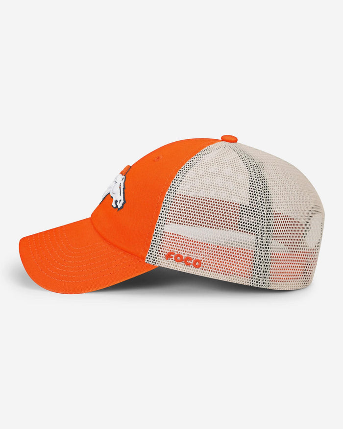 Denver Broncos Primary Logo Casual Trucker Cap FOCO - FOCO.com