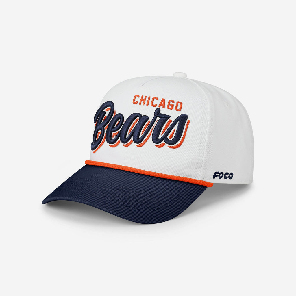 Chicago Bears Monty Script Marquee RF Cap FOCO - FOCO.com