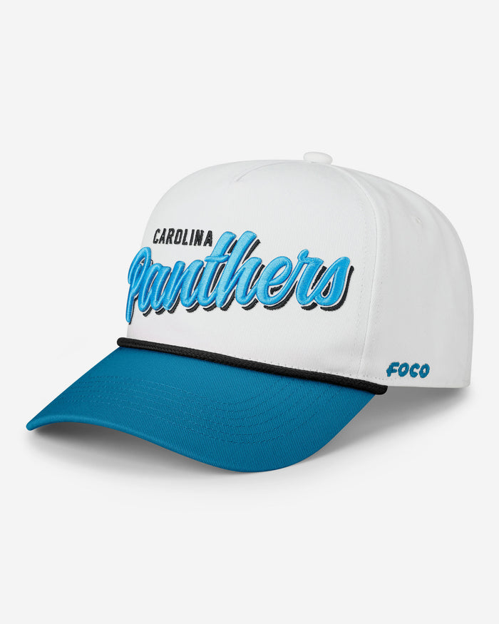 Carolina Panthers Monty Script Marquee RF Cap FOCO - FOCO.com