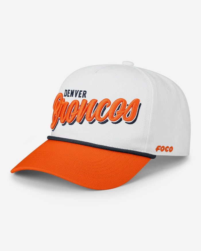 Denver Broncos Monty Script Marquee RF Cap FOCO - FOCO.com