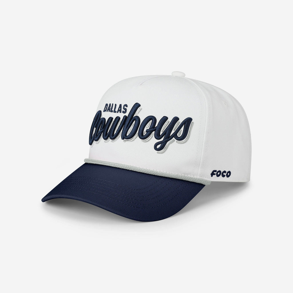 Dallas Cowboys Monty Script Marquee RF Cap FOCO - FOCO.com