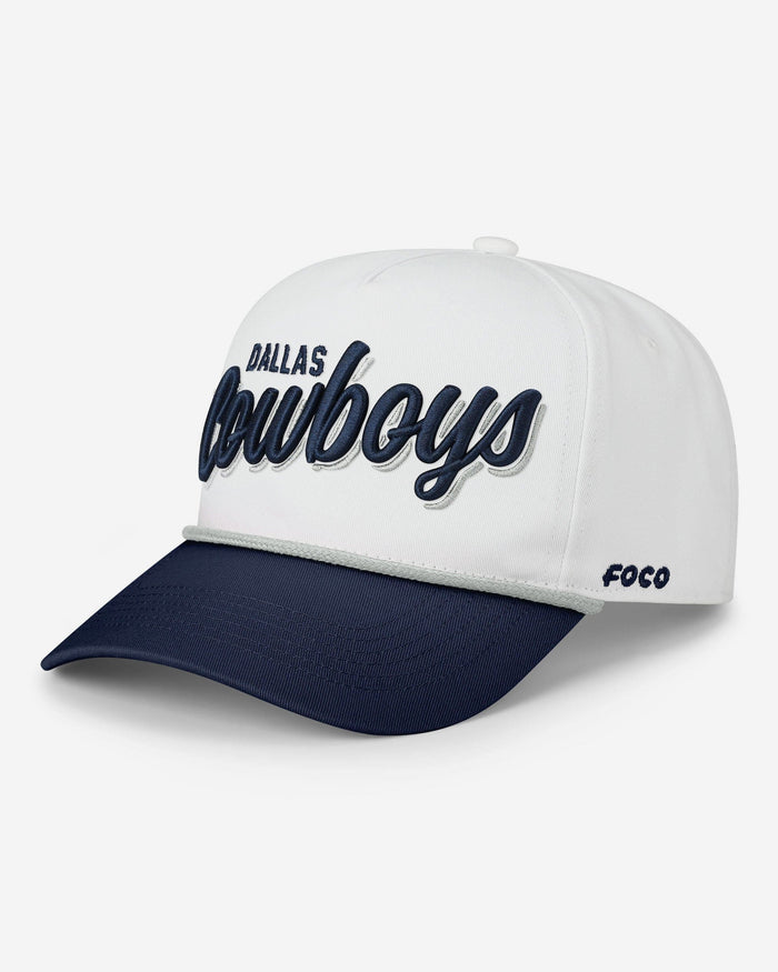 Dallas Cowboys Monty Script Marquee RF Cap FOCO - FOCO.com