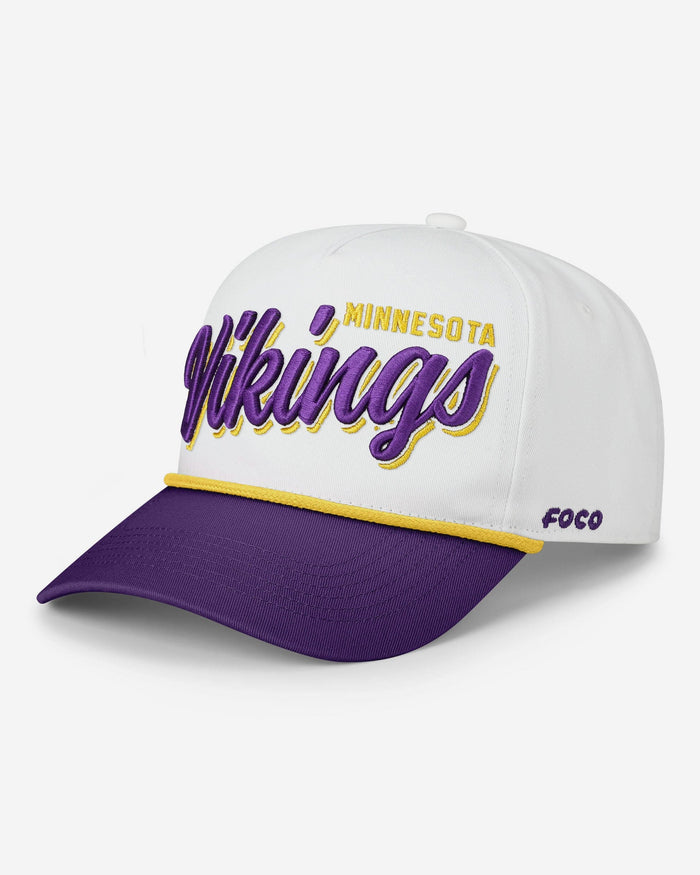 Minnesota Vikings Monty Script Marquee RF Cap FOCO - FOCO.com