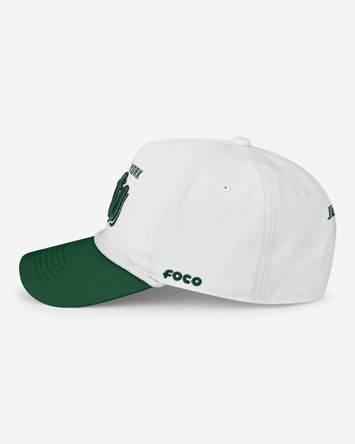 New York Jets Monty Script Marquee RF Cap FOCO - FOCO.com