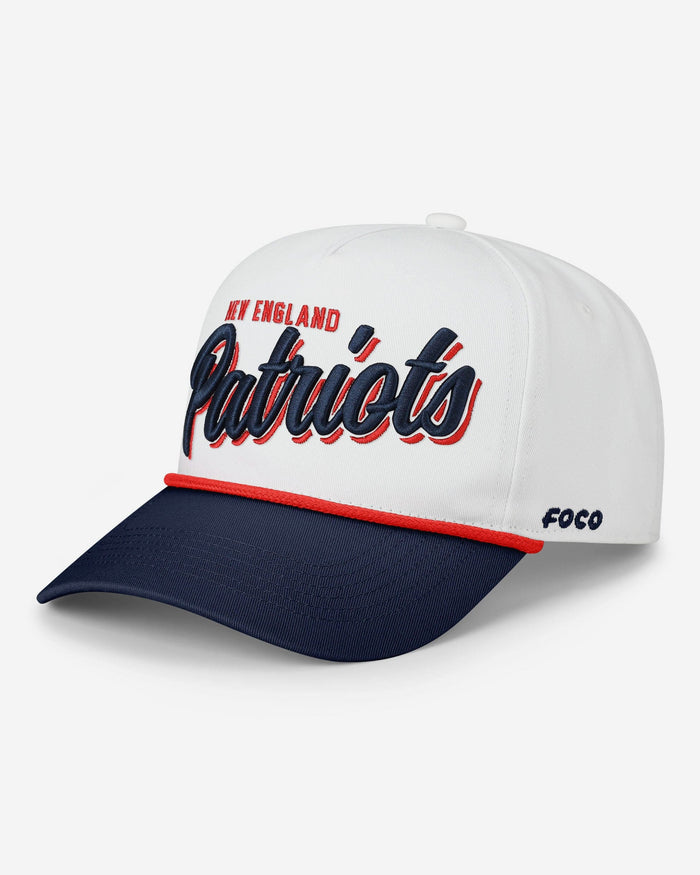 New England Patriots Monty Script Marquee RF Cap FOCO - FOCO.com