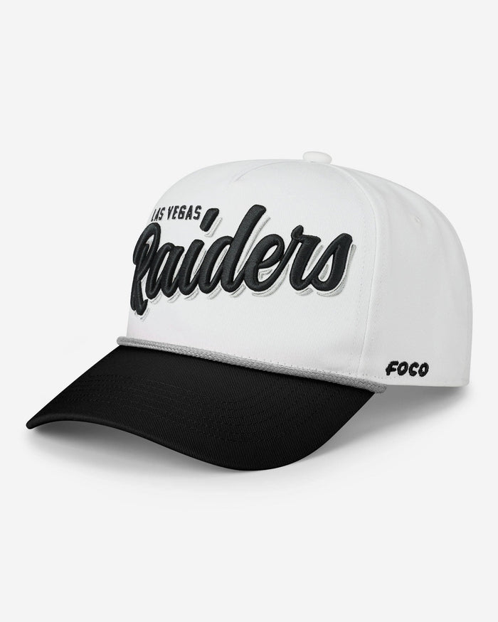 Las Vegas Raiders Monty Script Marquee RF Cap FOCO - FOCO.com