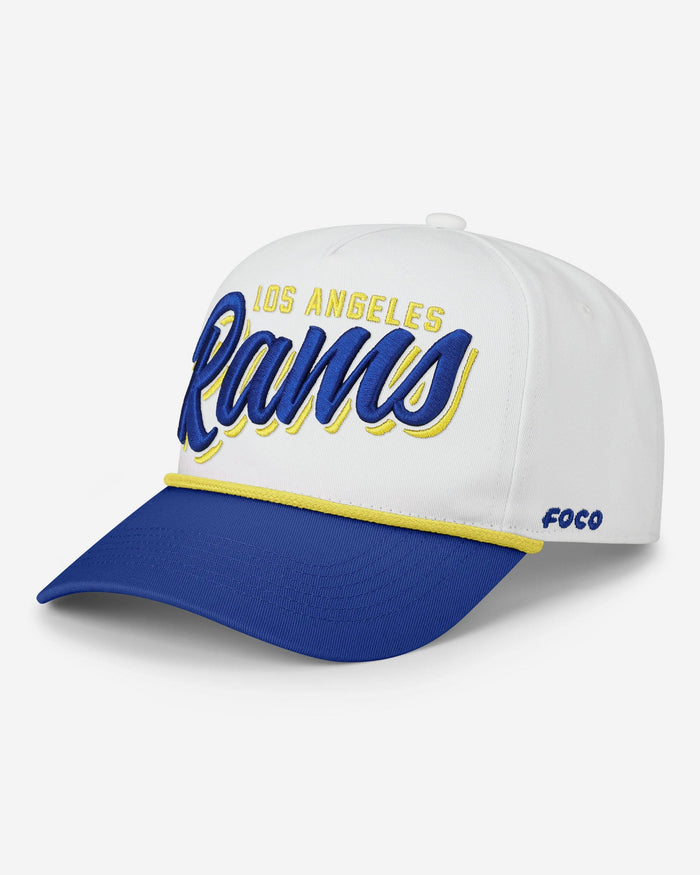 Los Angeles Rams Monty Script Marquee RF Cap FOCO - FOCO.com