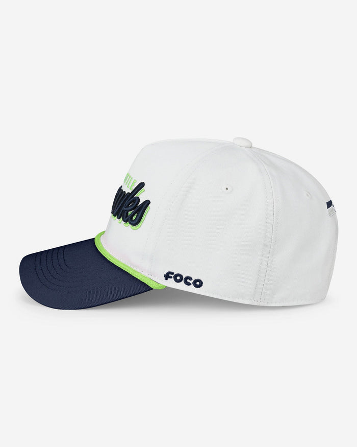 Seattle Seahawks Monty Script Marquee RF Cap FOCO - FOCO.com