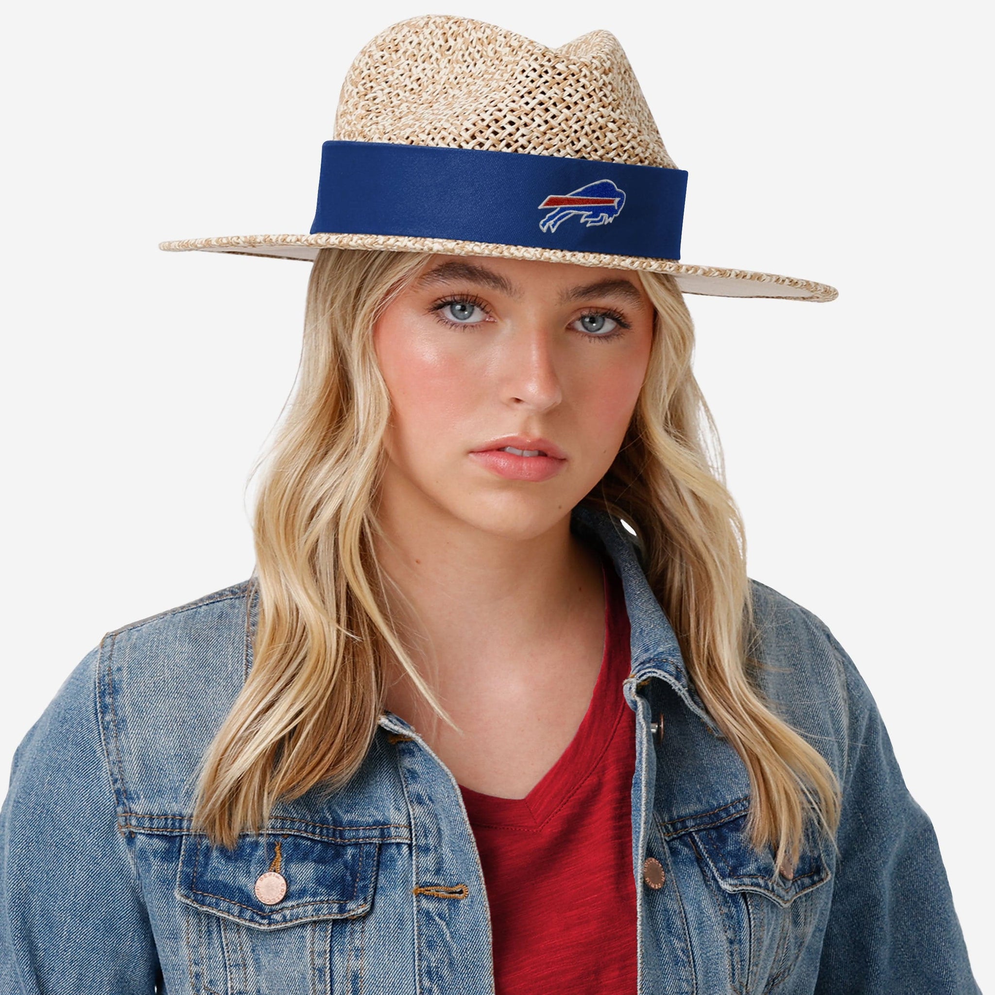 Buffalo Bills NFL Band Straw Hat