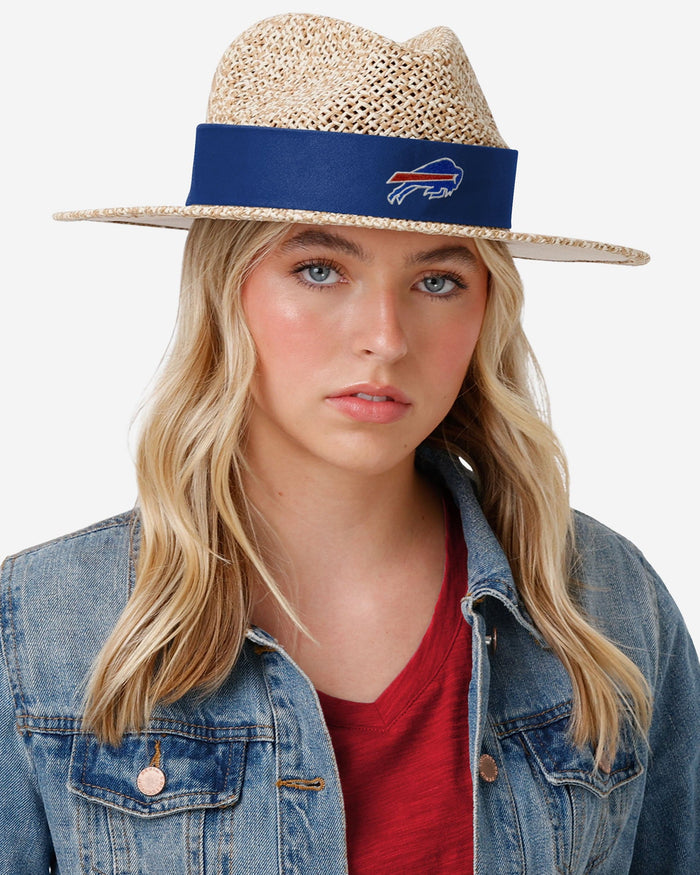 Buffalo Bills NFL Womens Floral Straw Hat