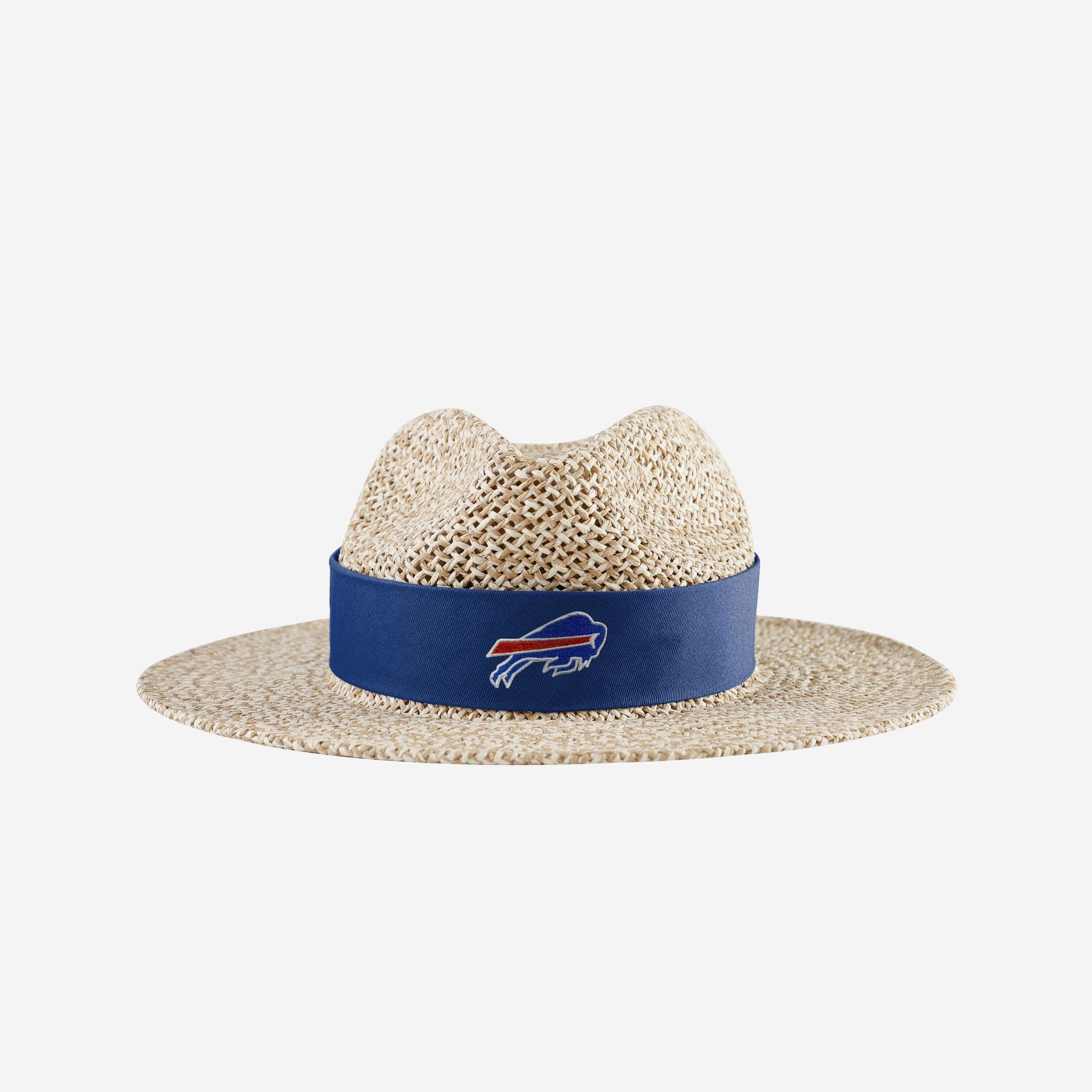 Buffalo Bills Unisex Summer Fedora Panama Straw Hat with Band