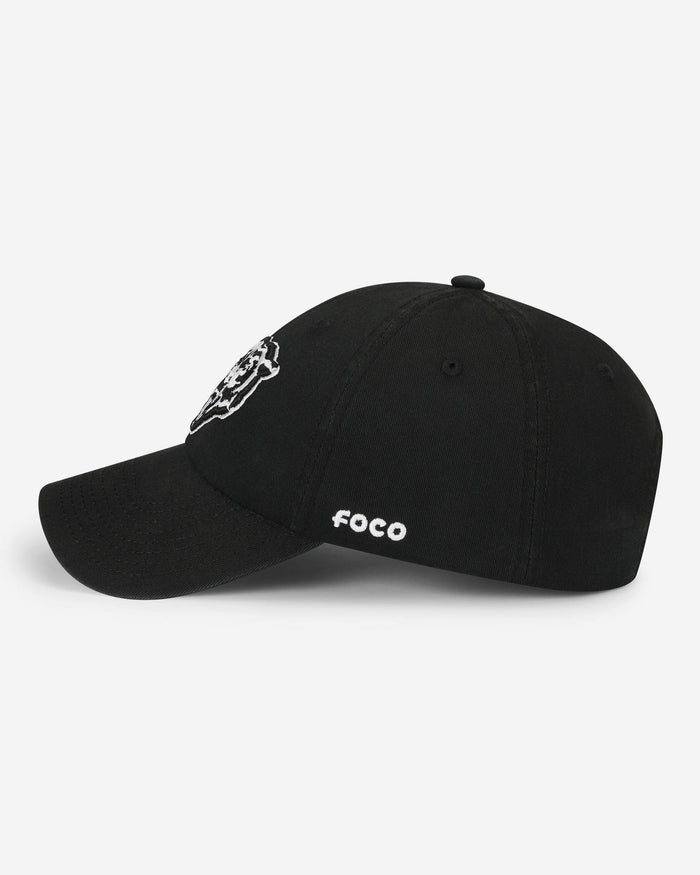 Chicago Bears Black & White Casual Cap FOCO - FOCO.com