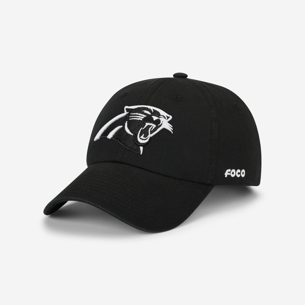 Carolina Panthers Black & White Casual Cap FOCO - FOCO.com