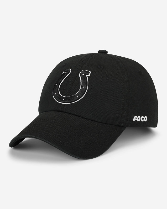 Indianapolis Colts Black & White Casual Cap FOCO - FOCO.com