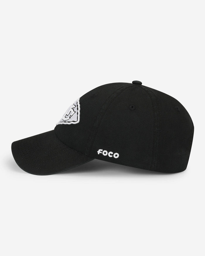 Kansas City Chiefs Black & White Casual Cap FOCO - FOCO.com