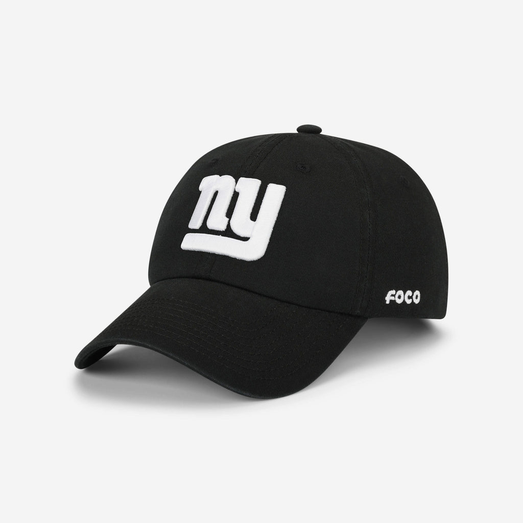 New York Giants Black & White Casual Cap FOCO - FOCO.com