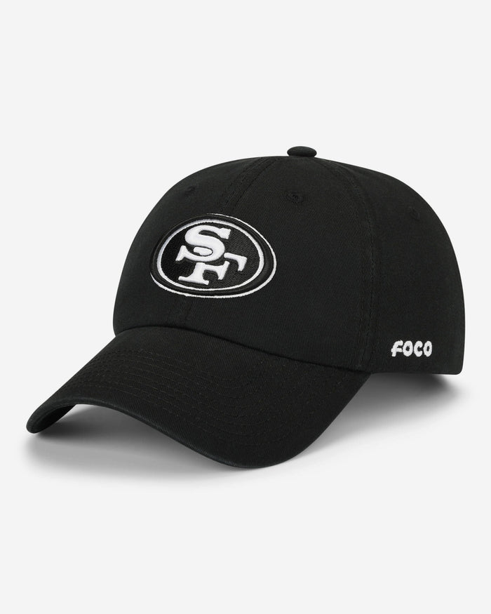 San Francisco 49ers Black & White Casual Cap FOCO - FOCO.com