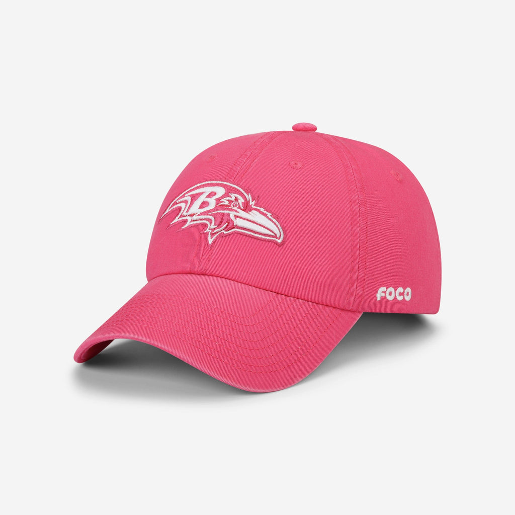 Baltimore Ravens Magenta & White Casual Cap FOCO - FOCO.com