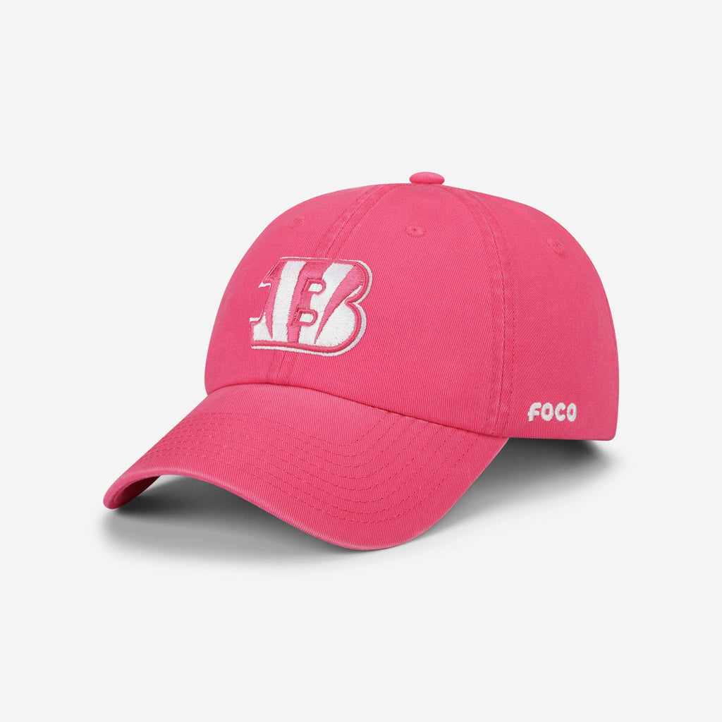 Cincinnati Bengals Magenta & White Casual Cap FOCO - FOCO.com