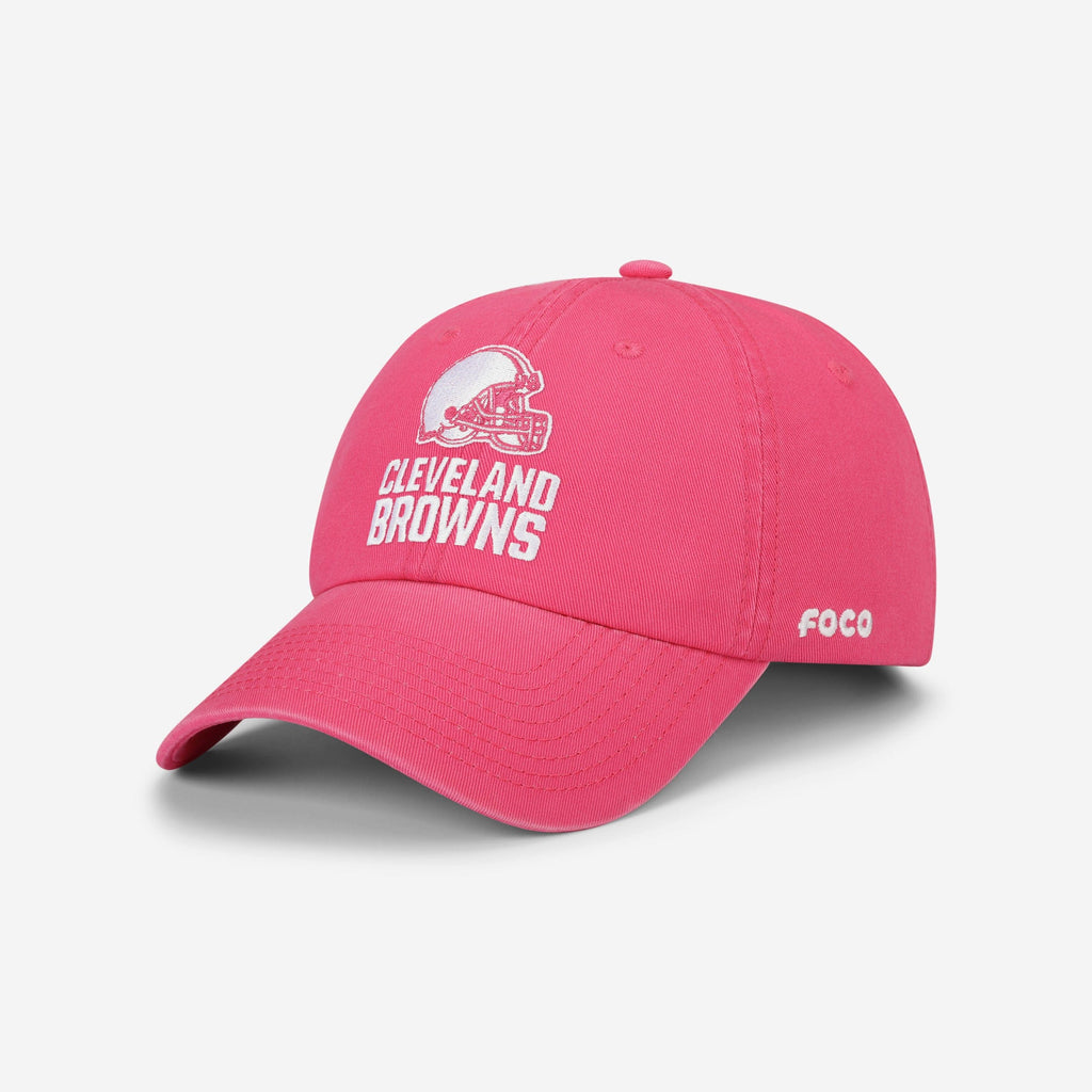 Cleveland Browns Magenta & White Casual Cap FOCO - FOCO.com