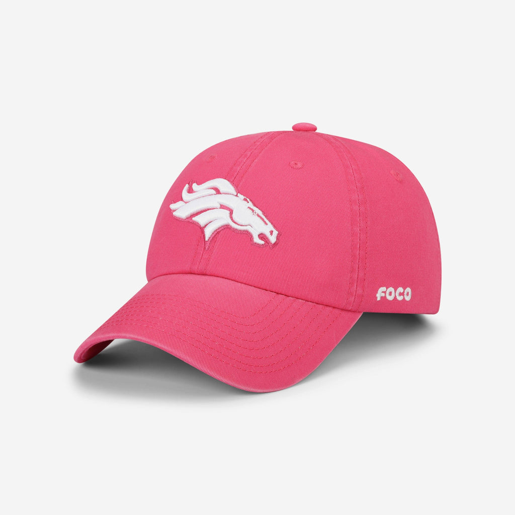 Denver Broncos Magenta & White Casual Cap FOCO - FOCO.com