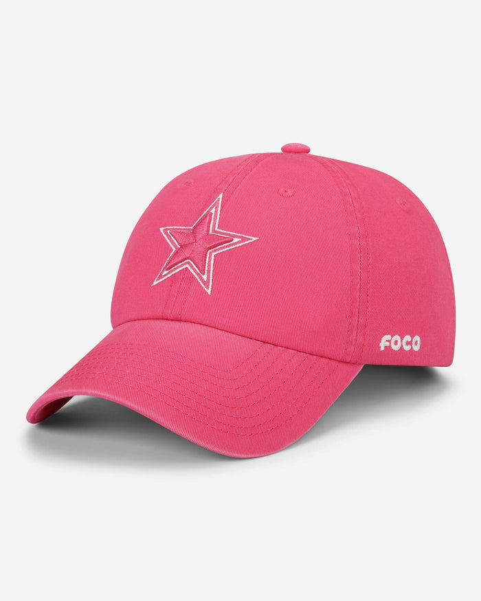 Dallas Cowboys Magenta & White Casual Cap FOCO - FOCO.com