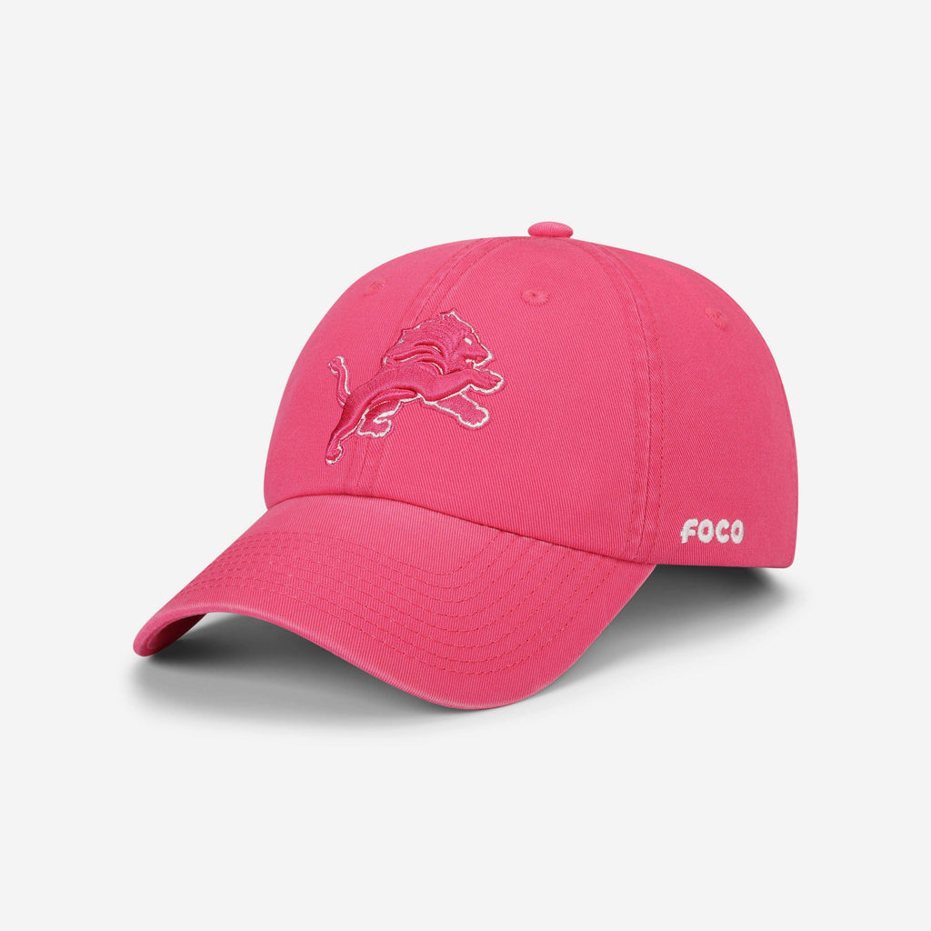 Detroit Lions Magenta & White Casual Cap FOCO - FOCO.com