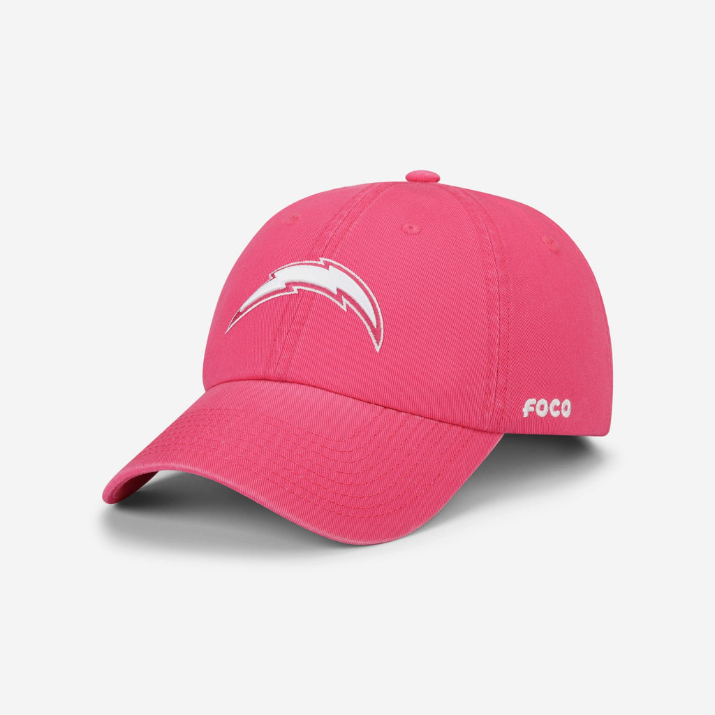 Los Angeles Chargers Magenta & White Casual Cap FOCO - FOCO.com