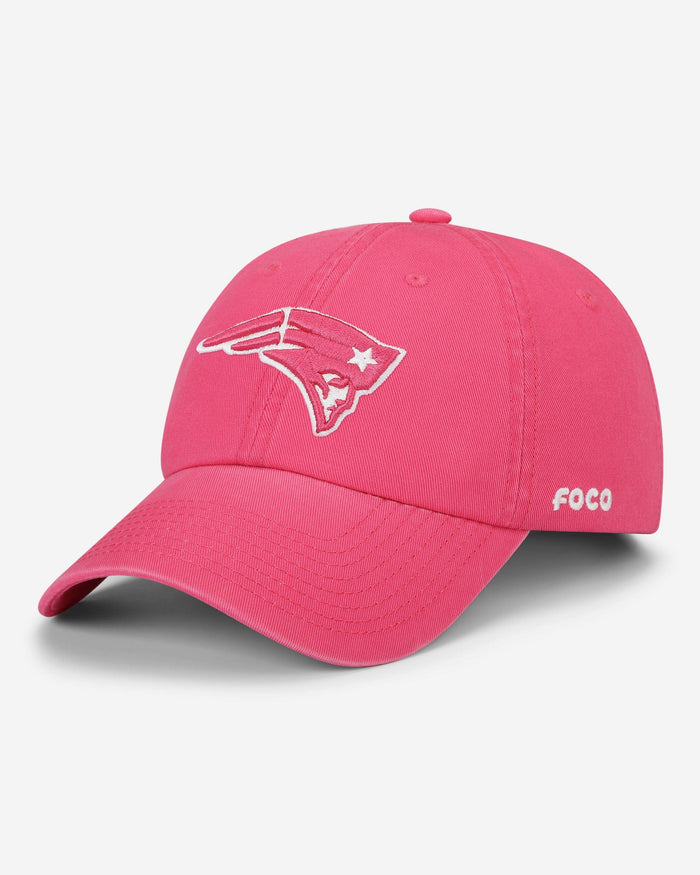 New England Patriots Magenta & White Casual Cap FOCO - FOCO.com