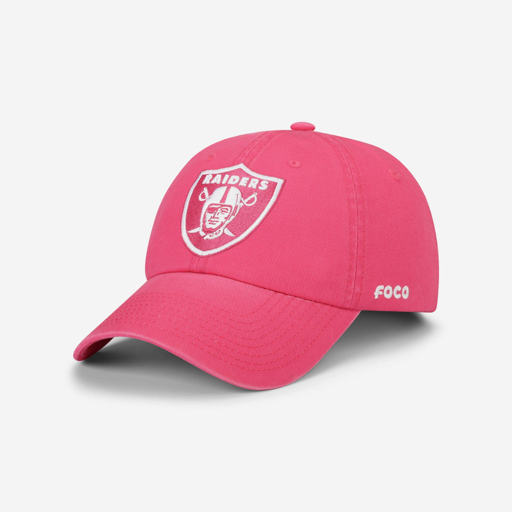 Las Vegas Raiders Magenta & White Casual Cap FOCO - FOCO.com