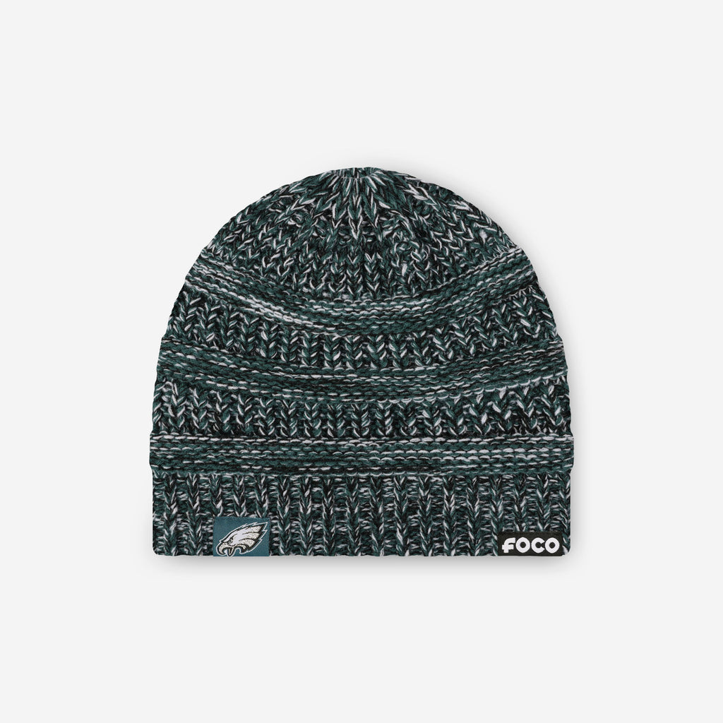 Philadelphia Eagles Womens Color Wave Ponytail Beanie FOCO - FOCO.com