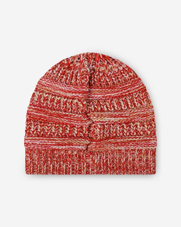 San Francisco 49ers Womens Color Wave Ponytail Beanie FOCO - FOCO.com