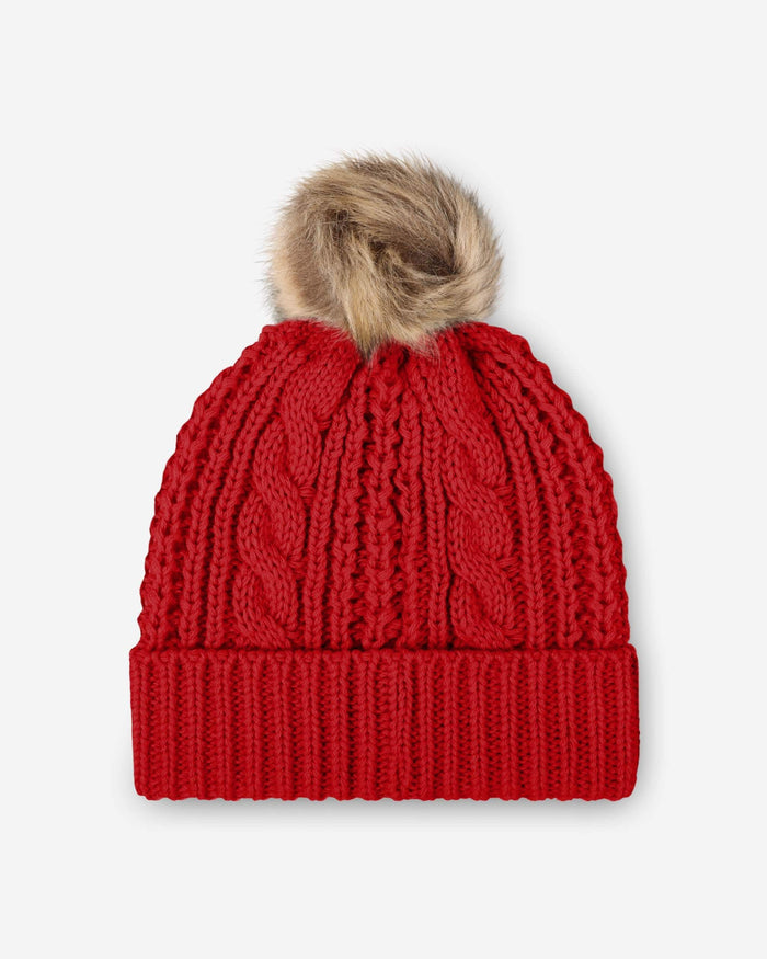 Atlanta Falcons Womens Faux Fur Pom Beanie FOCO - FOCO.com