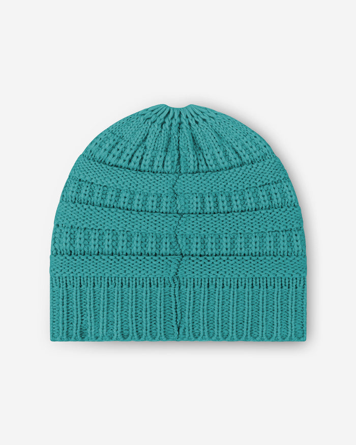 Miami Dolphins Womens Solid Ponytail Beanie FOCO - FOCO.com