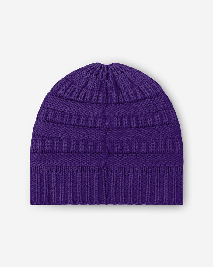 Minnesota Vikings Womens Solid Ponytail Beanie FOCO - FOCO.com