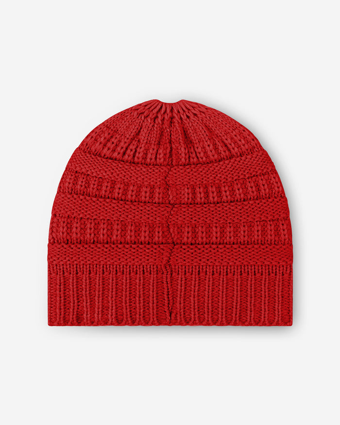 San Francisco 49ers Womens Solid Ponytail Beanie FOCO - FOCO.com